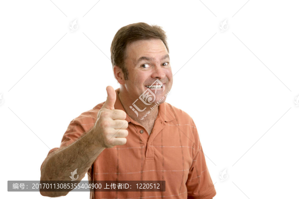 普通人豎起大拇指