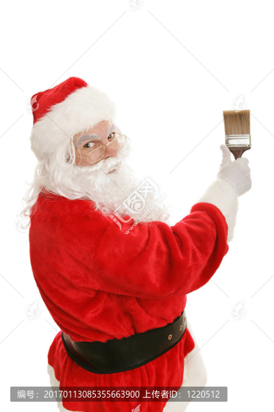 Santa與Paintbrush
