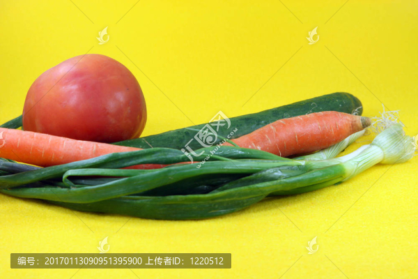 在黃色的蔬菜