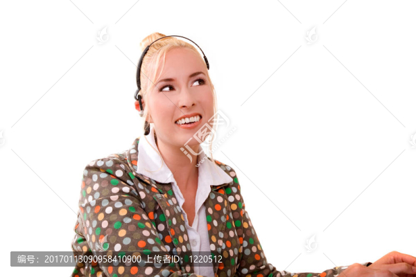 快樂的接待員