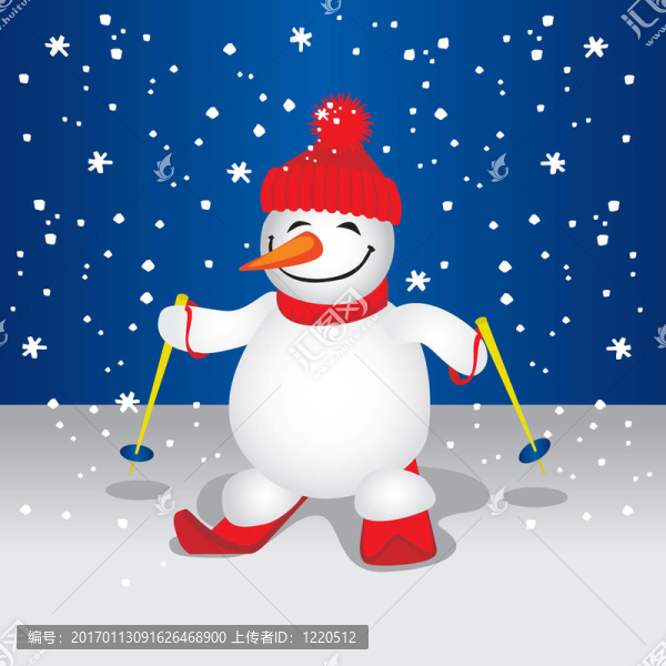 Cute,Snowman（插圖）