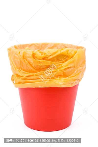紅色的垃圾桶