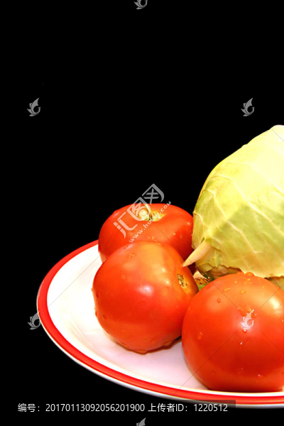 西紅柿和卷心菜