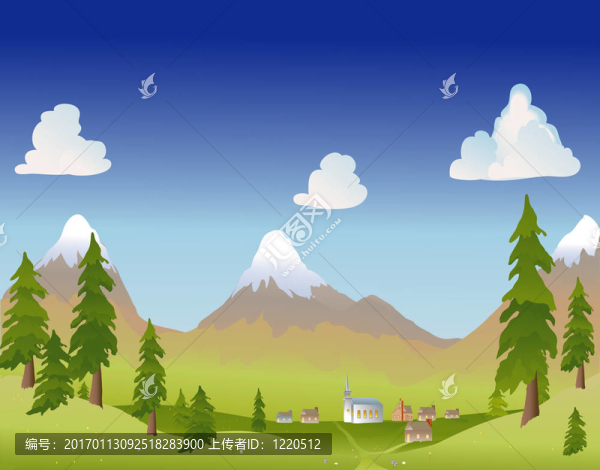 夏天的山村