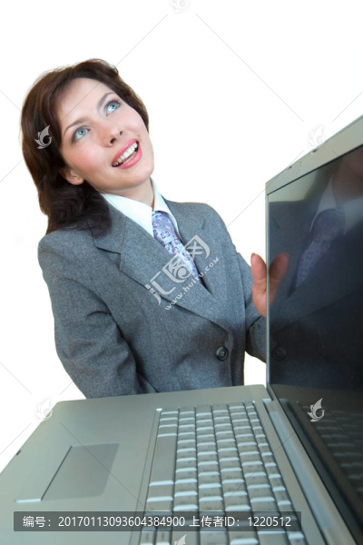女孩用的筆記本電腦