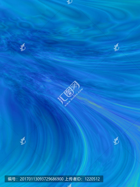 藍色的波浪