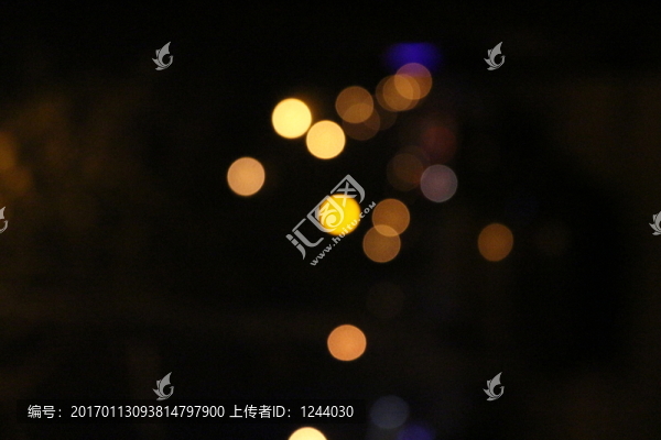 城市夜景光斑
