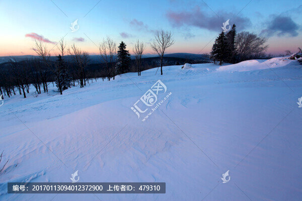 林海雪原,雪鄉(xiāng),日出