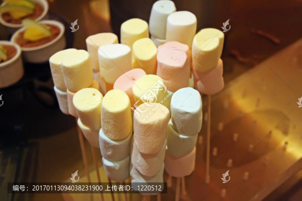 五彩的棉花糖
