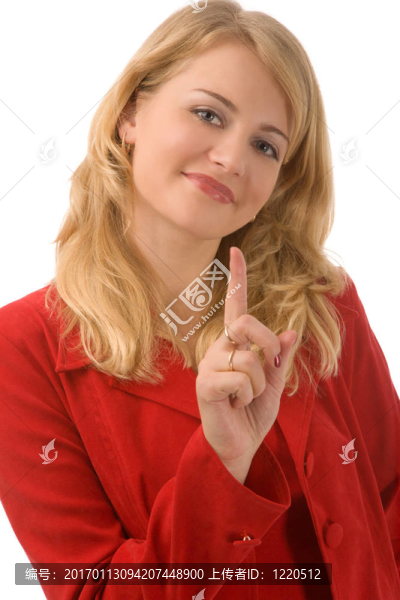 穿紅衣服的女人