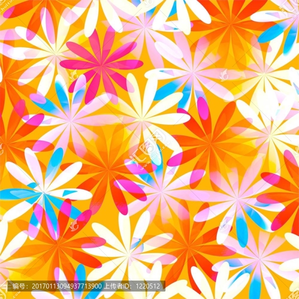 無(wú)縫的花卉圖案