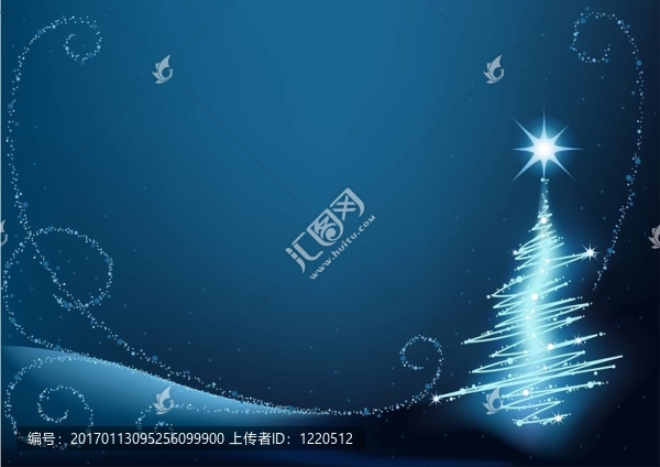 藍(lán)色的圣誕樹