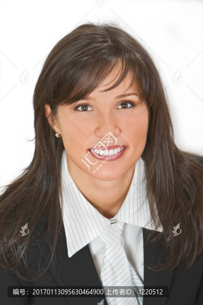 微笑的女