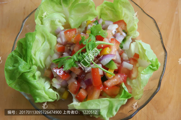 新鮮的沙拉