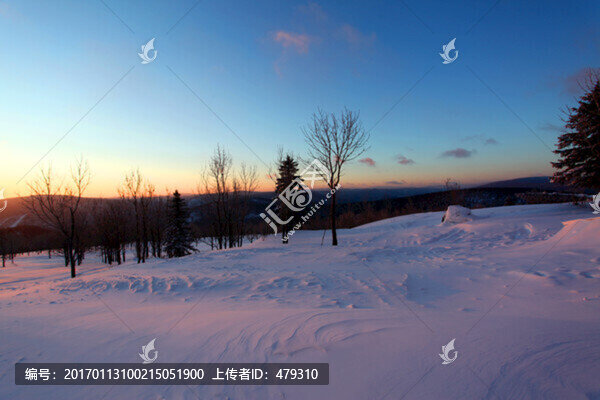 林海雪原,雪鄉(xiāng),日出,白雪,冬