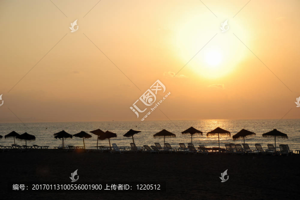 海灘上的日出