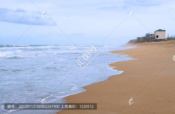 海灘上的家