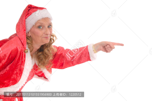 圣誕節(jié)圣誕節(jié)的女人；