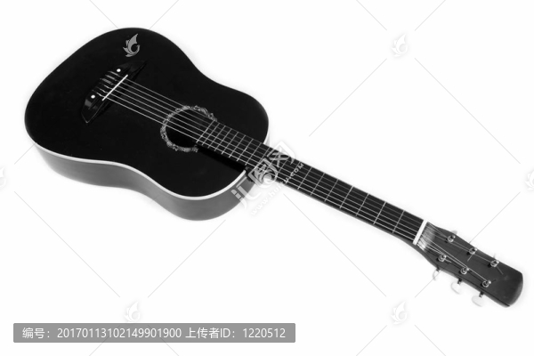 黑色六弦吉他