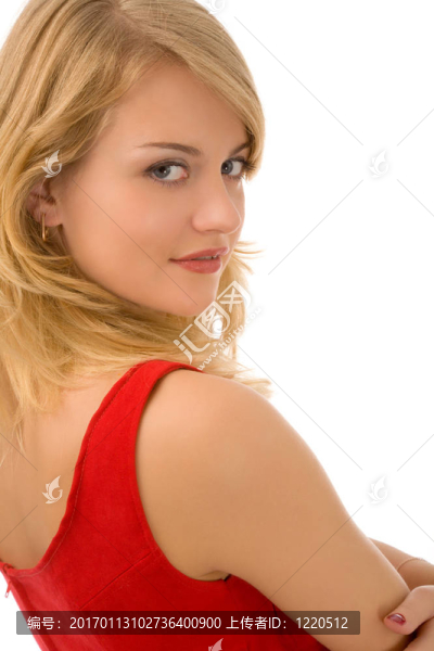 穿紅衣服的女人
