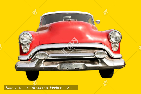 紅色復(fù)古車