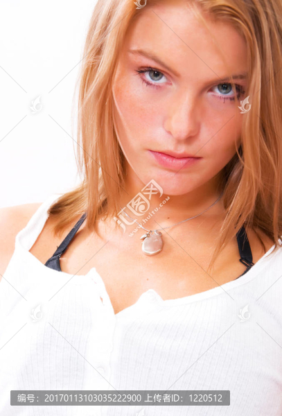 年輕漂亮的女孩肖像