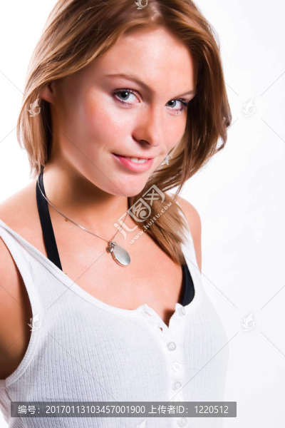 年輕漂亮的女孩肖像