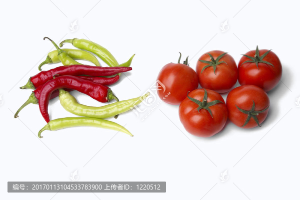 辣椒和西紅柿