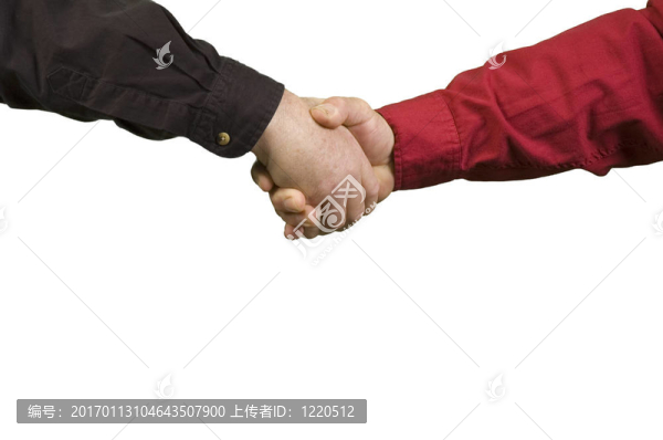 男人握手