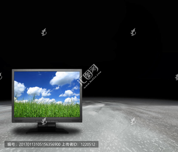 一個抽象星球上的液晶屏幕