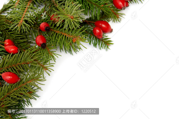 紅綠色的圣誕布置