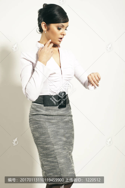 深色的女商人