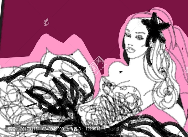 時(shí)尚圖形的新娘