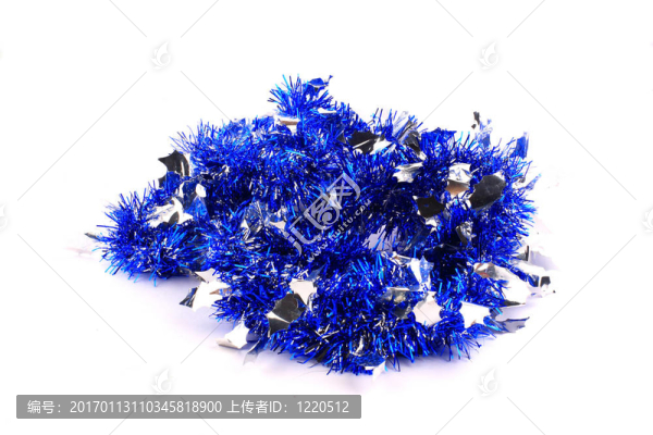 銀藍(lán)色的花環(huán)束