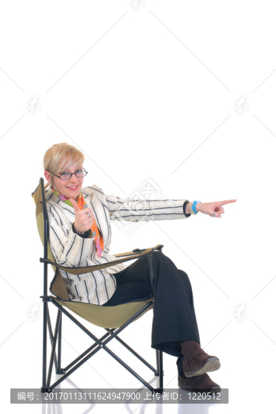金發(fā)碧眼的女商人