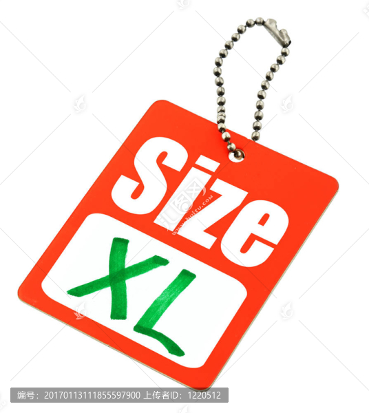 XL尺寸標簽