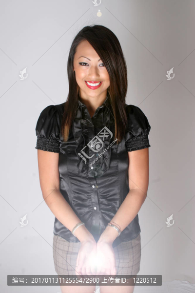 漂亮亞洲女人燈