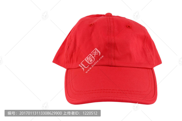 白色的紅色棒球帽