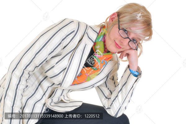 金發(fā)碧眼的女商人
