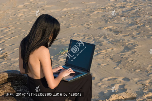 在戶外工作