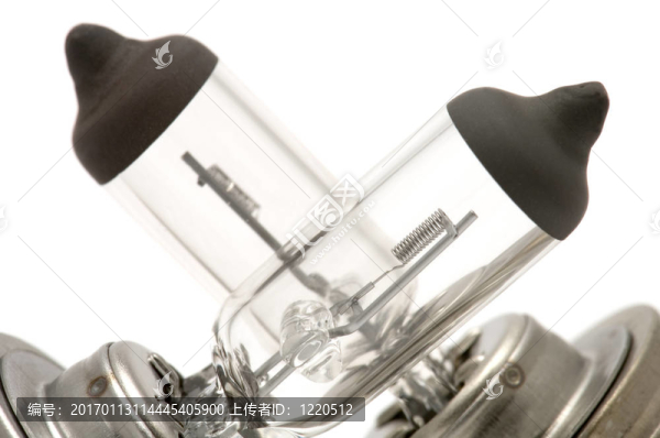 鹵素燈泡近距離