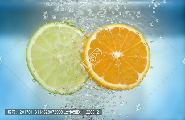 檸檬和tangarine片