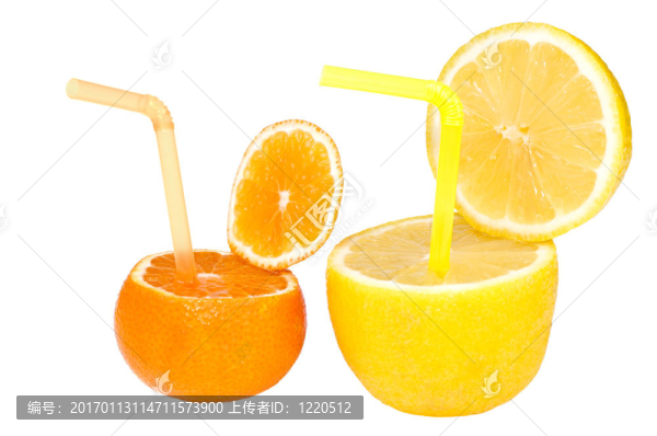 檸檬和水果飲料。