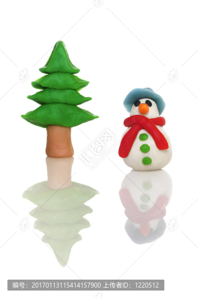 橡皮泥雪人