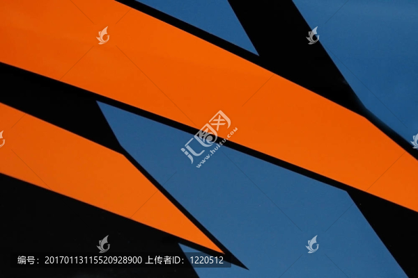 橙色和藍(lán)色的抽象