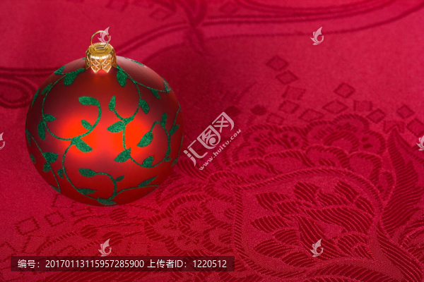 紅色的圣誕球