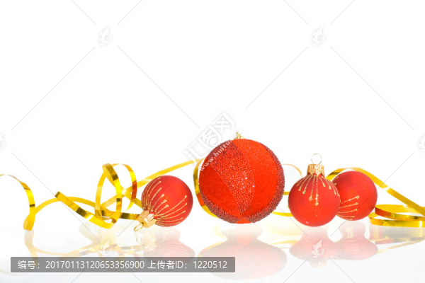 紅色的圣誕球