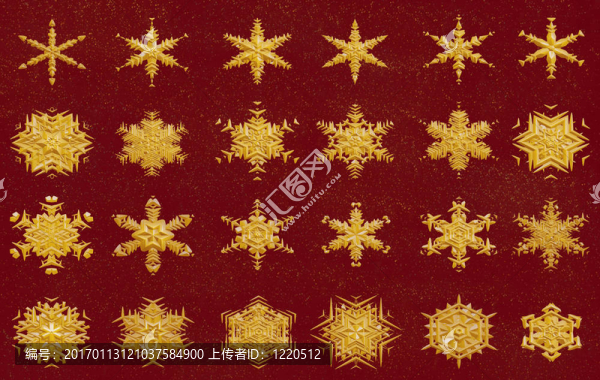 金色的雪花