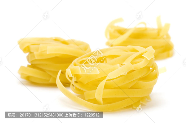 通心粉在白色