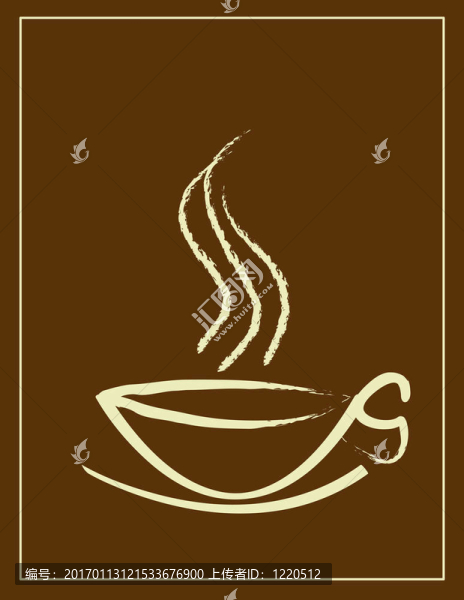 咖啡杯和煙